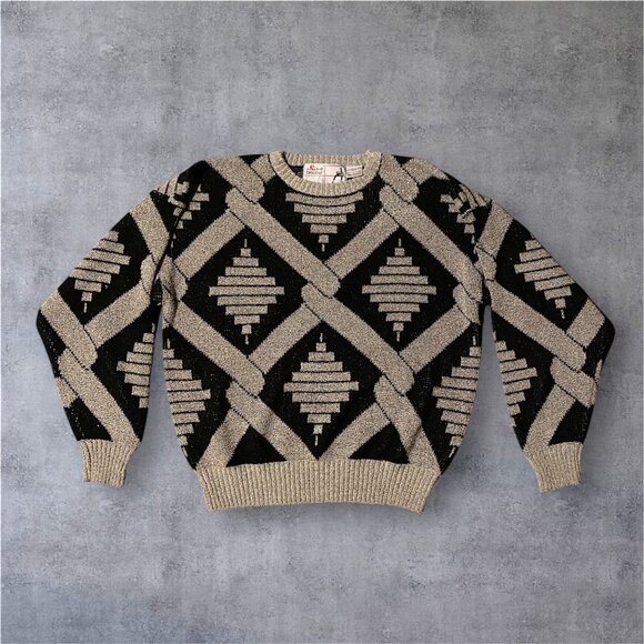 Nino Foriero Mens Sweater Vintage design Size Large - Picture 1 of 7